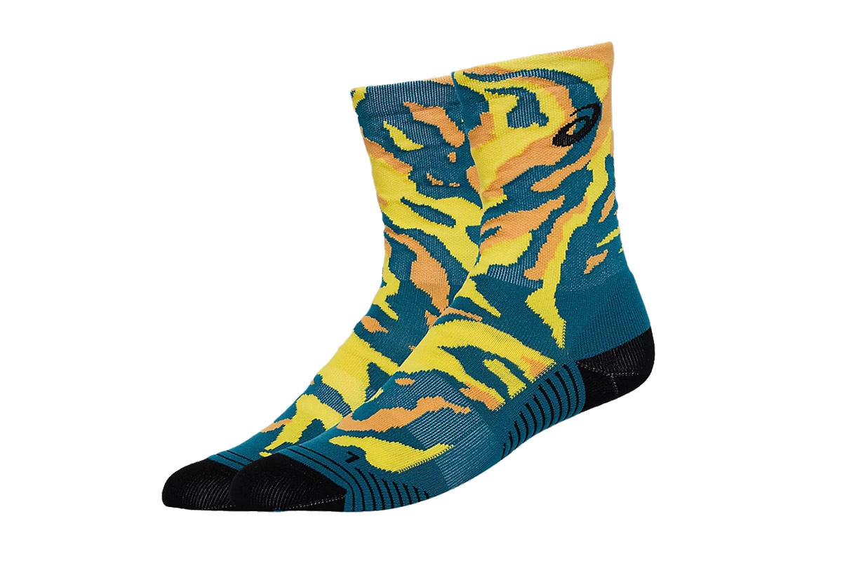 Asics Color Camo Run Crew Sock Κάλτσες Μεσαίου Μήκους (3013A868 400) Μπλέ